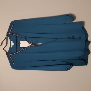 DR2 teal tunic top